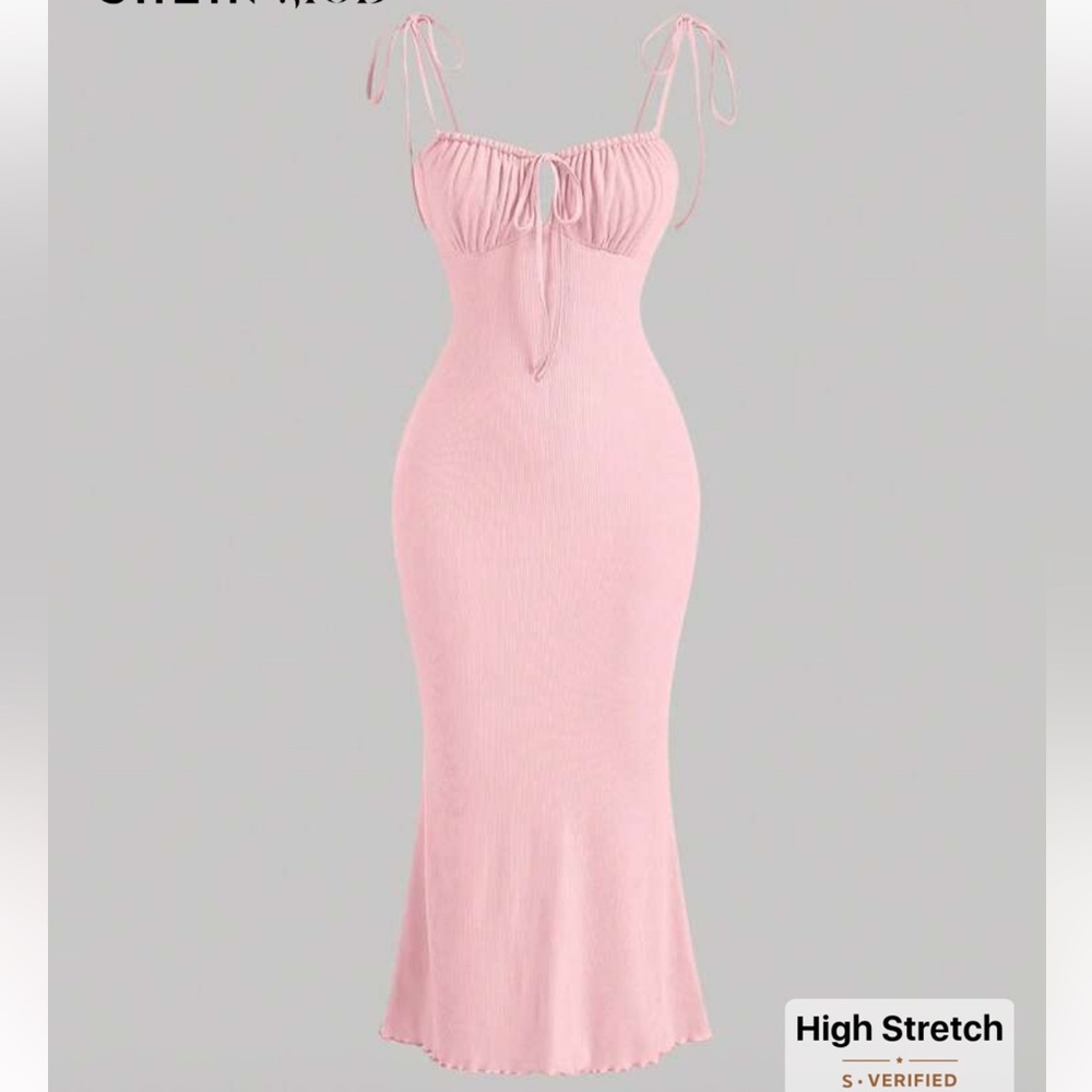 Elegant Pink Women's Dress